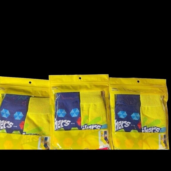 Men’s Nostalgic Fruit Gushers Crew Socks 6-12 Lot X 6 pair's  Centric Brands New - Picture 3 of 3